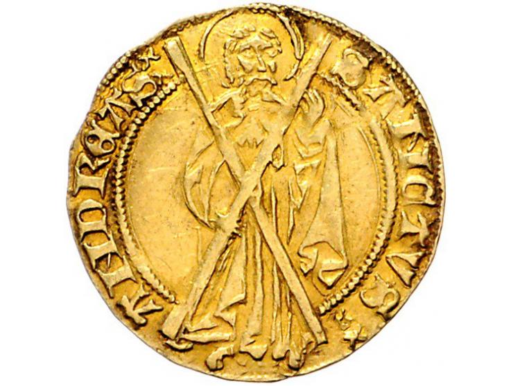 Provinciaal St.Andries of Bourgondische goudgulden Antwerpen AU 3,40gr W. 501 PR