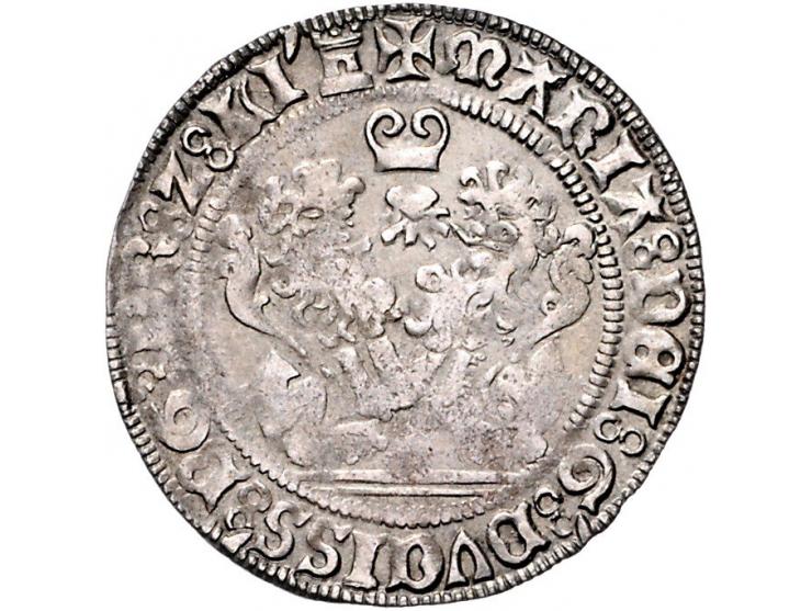 Provinciaal Dubbele stuiver of dubbel vuurijzer 1479 Muntteken Kasteel AG 3,01gr RR Levinson II/38 W. 517 ZF