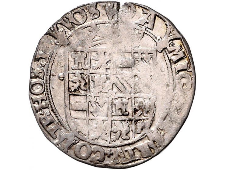 Provinciaal 4 stuiver of krabbelaar 1540 AG (5,84gr) en 1541 AG (6,09gr) W. 672 beide ex ZF-