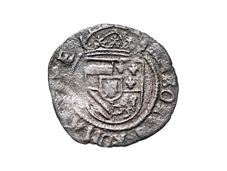Provinciaal ¼ groot of 6 mijten 1521-1556 AE 0,59gr als w.687 vG&amp;H 194 I-b ZF