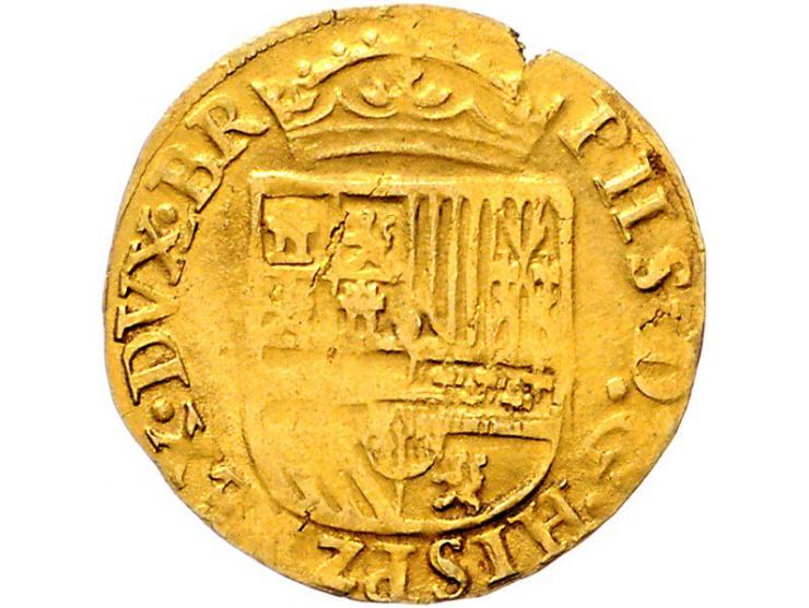 Provinciaal ½ Gouden reaal 2e periode Antwerpen AU 3,50gr W. 701 ZF-PR