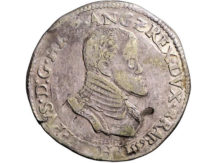 Provinciaal Philipsdaalder Maastricht 1559 met titel van Engeland AG 33,52gr RR, CH 28.13, vG&amp;H 210-2a F-ZF