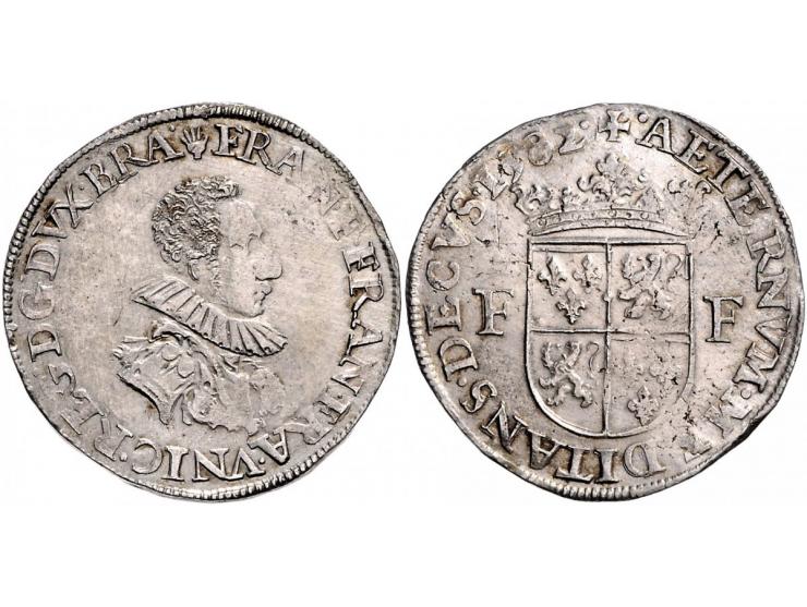 Provinciaal ½ Statendaalder 1582 François dªAlençon Antwerpen AG 17,05gr W. 796 RR ZF