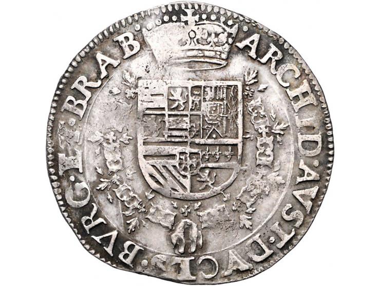 Provinciaal ½ patagon Antwerpen z.j. (1612-21) AG 14,07gr F-ZF