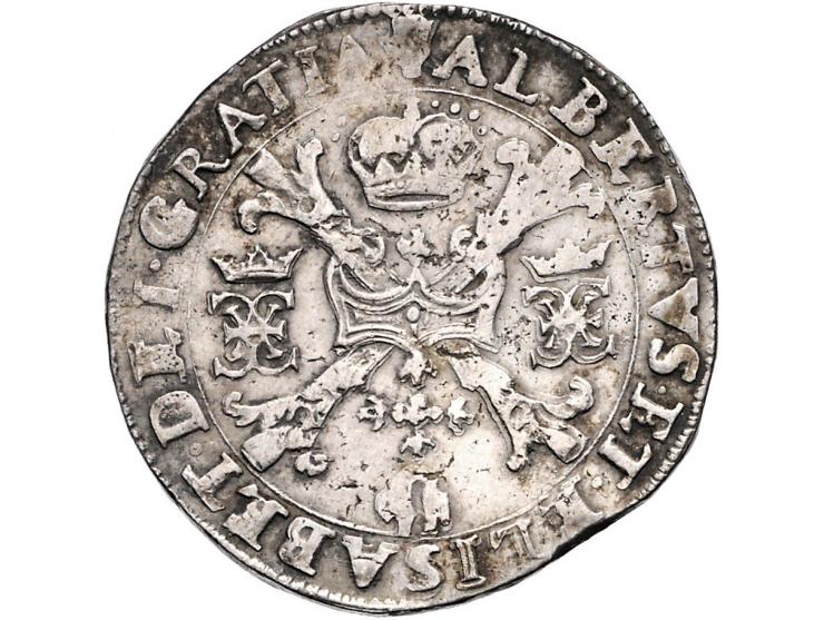 Provinciaal ½ patagon Antwerpen z.j. (1612-21) AG 14,07gr F-ZF