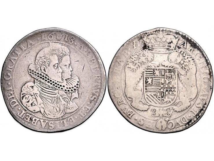 Provinciaal Dukaton Antwerpen Piedfort 1618 AG 59,72gr W. 928 F+