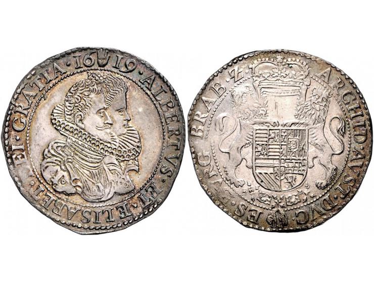Provinciaal ½ dukaton Antwerpen 1619 AG 16,31gr W. 929 PR