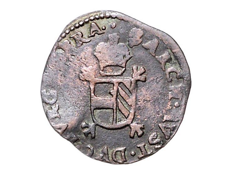 Provinciaal Denier of sesken 1607 Antwerpen AE 1,23gr W. 936 ZF-