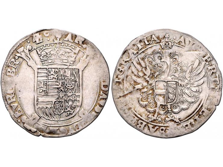 Provinciaal Pauwschelling Brussel z.j. (BR Zc) AG 5,13gr W. 953 ZF