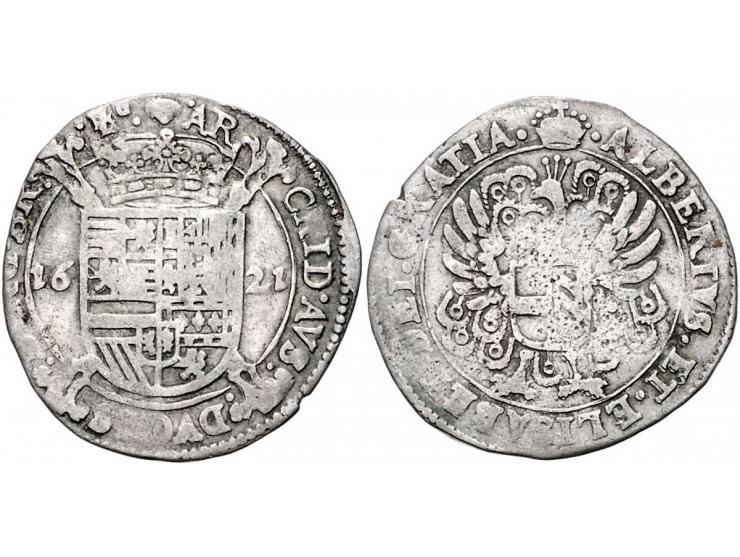 Provinciaal Pauwschelling Brussel 1621 AG 4,94gr W. 954 F-ZF