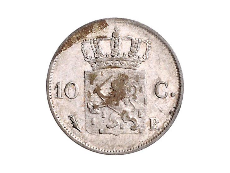 Koninkrijk Willem I 10 cent 1825, 1828 en 1828 Brussel, div. kwaliteit
