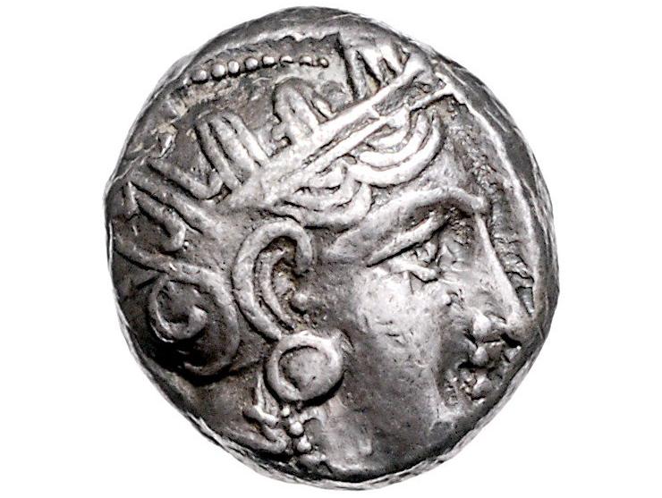 Griekse munten Attica, Athens, Tetradrachm ca. 454-404 BC, AR 20.8 mm, 17.19 g. - Obv: Helmeted head of Athena facing right, 