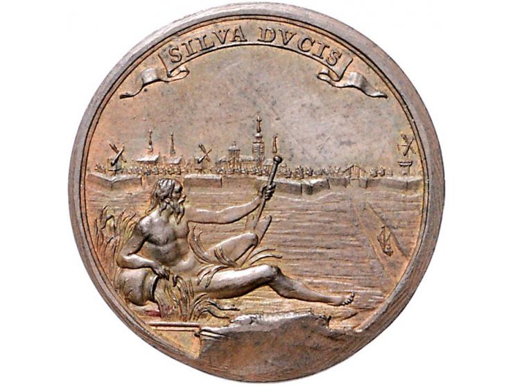 Historiepenningen 's-Hertogenbosch - Stadhuispenning koper 1793 PR