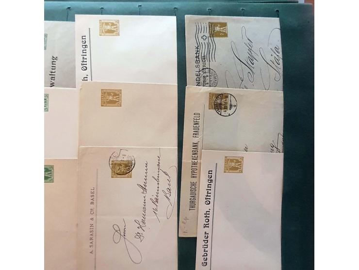 postal stationery (approx. 800 items) both used and unused including better (Jubileum, Bundesfeier, privately issued etc.) in