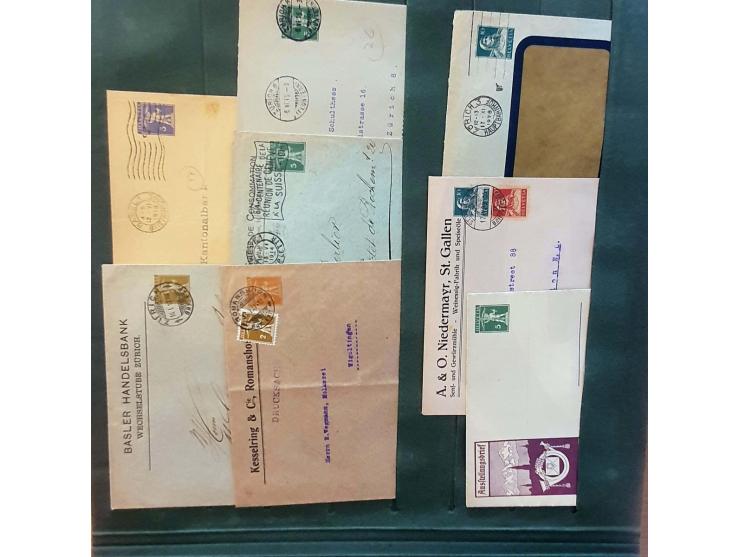 postal stationery (approx. 800 items) both used and unused including better (Jubileum, Bundesfeier, privately issued etc.) in
