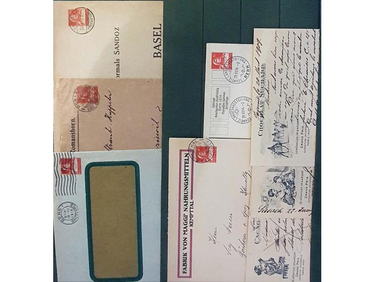 postal stationery (approx. 800 items) both used and unused including better (Jubileum, Bundesfeier, privately issued etc.) in