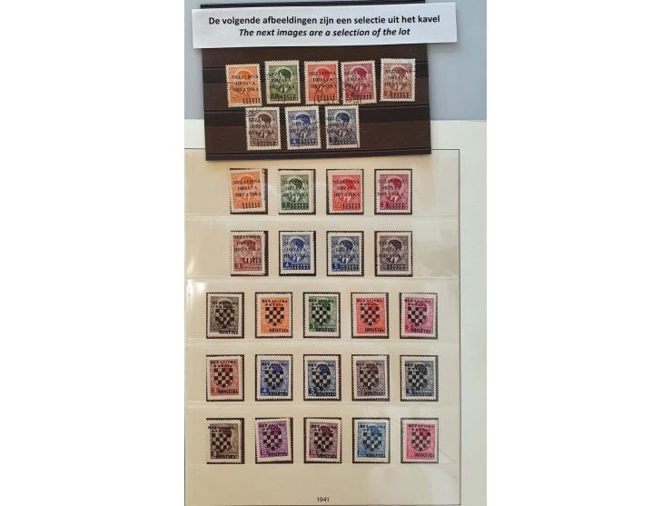 Highly specialized collection 1941-1945 including better stamps and sets, proofs, some covers, imperforated, varieties etc. i