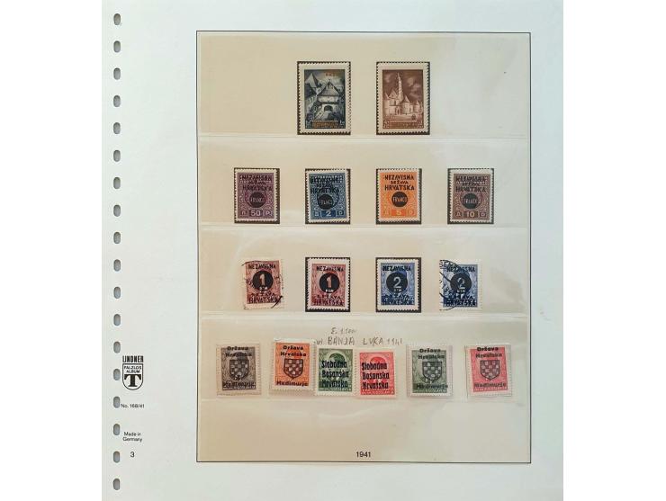 Highly specialized collection 1941-1945 including better stamps and sets, proofs, some covers, imperforated, varieties etc. i