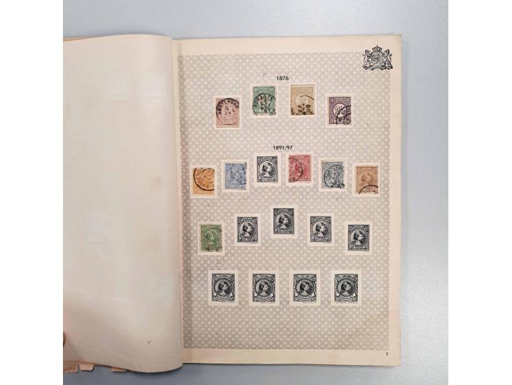 collections with older material until approx. 1950 including Netherlands and colonies and Switzerland in 3 albums and 2 envel