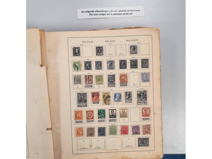 collections with older material until approx. 1950 including Netherlands and colonies and Switzerland in 3 albums and 2 envel