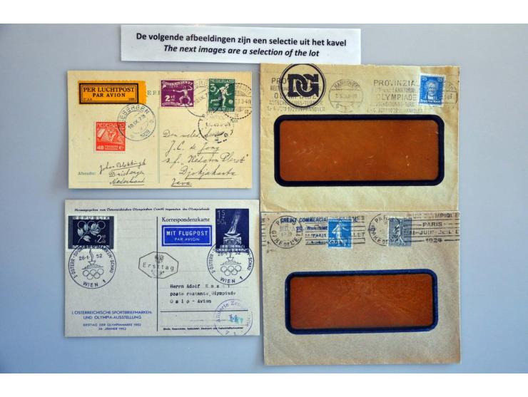 collection covers, postal stationery, poster stamps, tickets etc. with many better items (e.g. postal stationery Amsterdam 19
