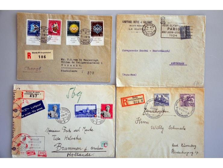 collection covers, postal stationery, poster stamps, tickets etc. with many better items (e.g. postal stationery Amsterdam 19