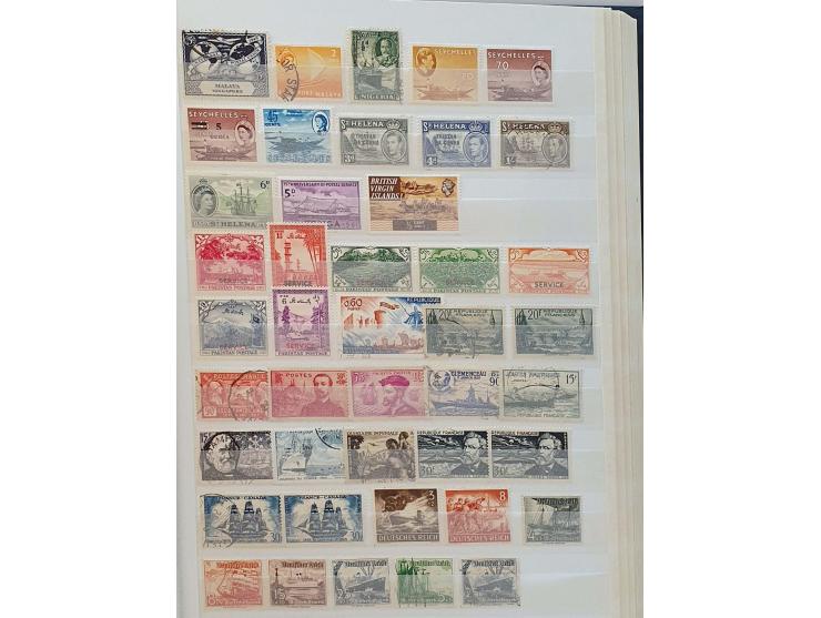 used and */** in 17 stockbooks and small box
