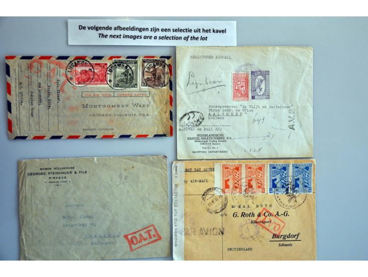 air mails, 28 (registered) air mail letters from Saudi Arabia, Thailand and other countries, all with (rare) A.V.2. and AOT&n