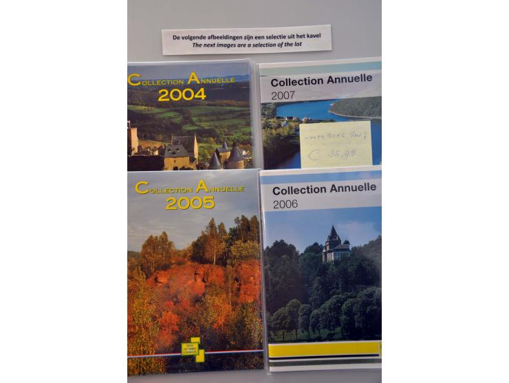about 65 souvenir books and yearsets including Belgium 1988-2010 and Luxembourg 2000-2010 in box