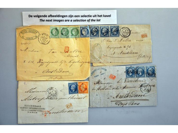 covers/postal stationery, about 120 ex. with a.o. better 19th century items from Austria, France and Germany in small box