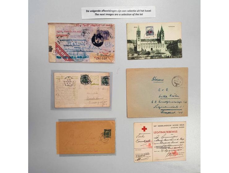 covers (approx. 200 ex.) including better material, Netherlands and colonies, fonopost, Austria (field post), undelivered, WW