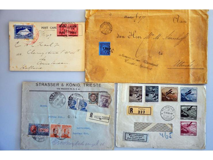about 200 covers/postal stationery with better material in shoe box
