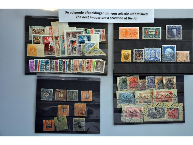 including older and better material in a.o. 2 small stockbooks in shoe box
