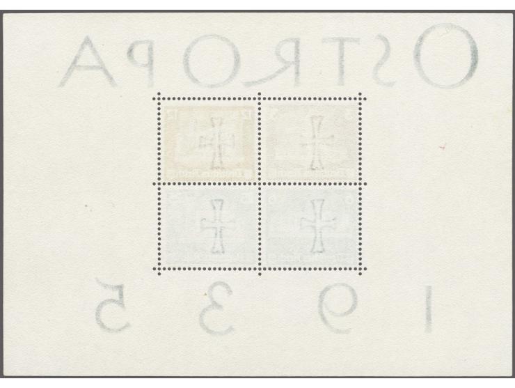 Ostropa 3 - 25 pfennig, very fine unused without gum, cat.v. 1300