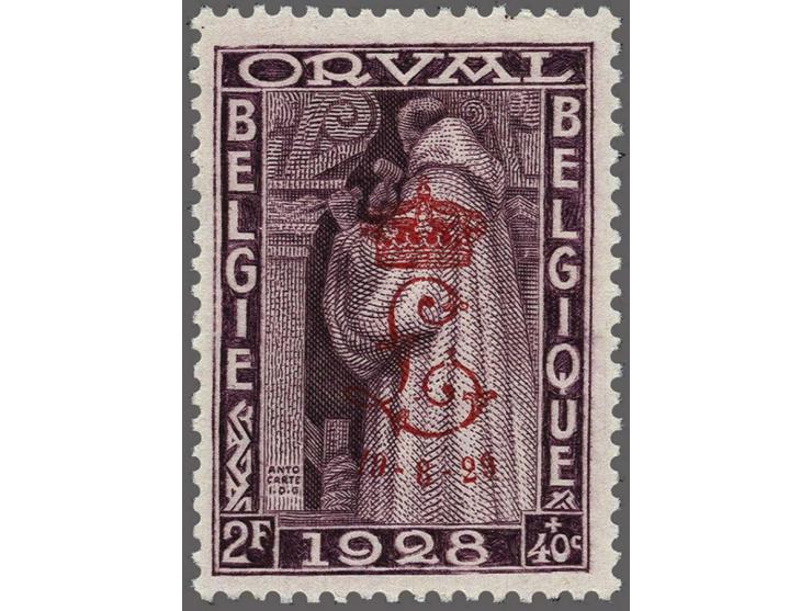 Gekroonde L 5 centiem t/m 10 frank gesigneerd Balasse, cat.w. 1850