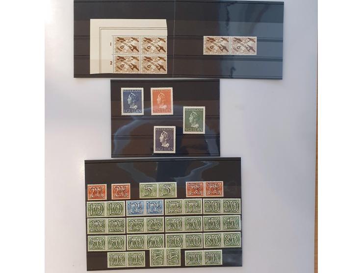 voorraad meest ** 1906-1940 w.b. veel betere ex. en series (o.a. Tuberculose ** met certificaat NVPH 2001, Kind, Van Konijnen