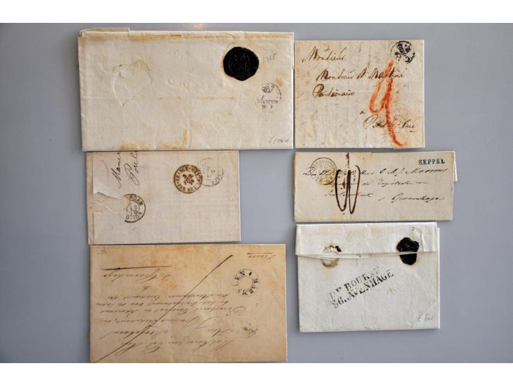 meest betere EO poststukken w.b. pracht afdruk 3-stuiver Amsterdam (PEP 10510-01) op brief 1693, cursief PURMEREND/ FRANCO, d