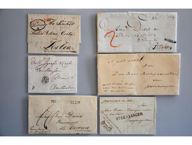 meest betere EO poststukken w.b. pracht afdruk 3-stuiver Amsterdam (PEP 10510-01) op brief 1693, cursief PURMEREND/ FRANCO, d