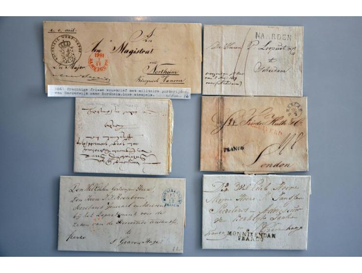 meest betere EO poststukken w.b. pracht afdruk 3-stuiver Amsterdam (PEP 10510-01) op brief 1693, cursief PURMEREND/ FRANCO, d