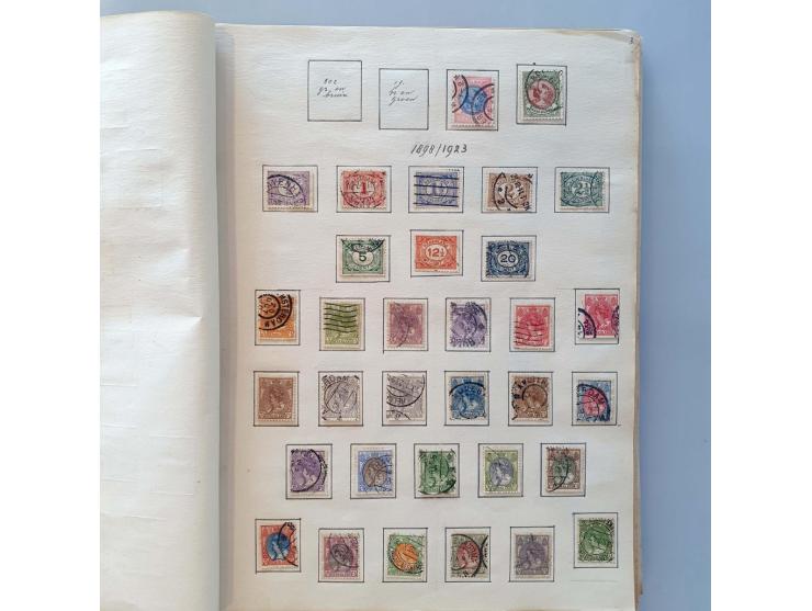 collectie 1852-1947 en voorraad gestempeld w.b. iets betere ex. (o.a. nrs. 48, 80, nr. 101 (*)), Back of the Book etc. Tevens