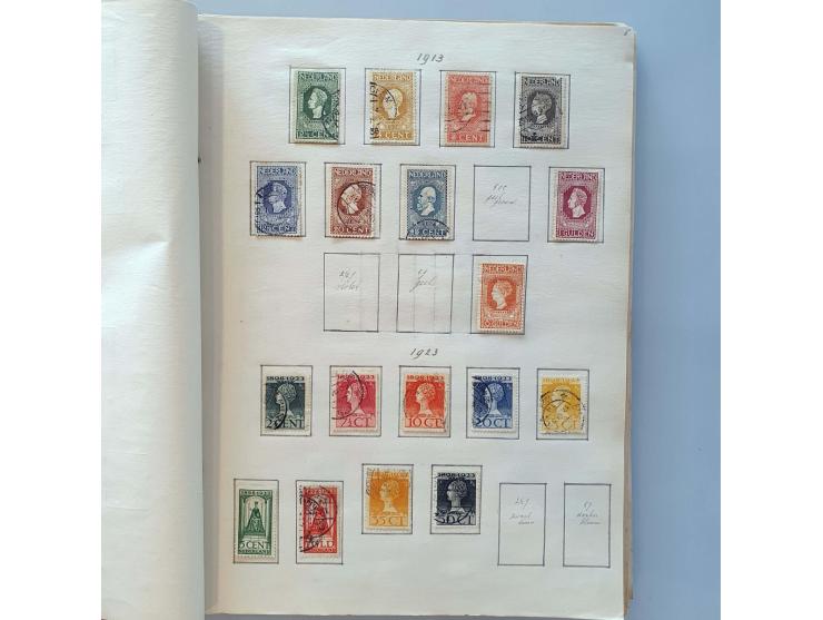 collectie 1852-1947 en voorraad gestempeld w.b. iets betere ex. (o.a. nrs. 48, 80, nr. 101 (*)), Back of the Book etc. Tevens