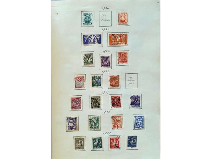 collectie 1852-1947 en voorraad gestempeld w.b. iets betere ex. (o.a. nrs. 48, 80, nr. 101 (*)), Back of the Book etc. Tevens