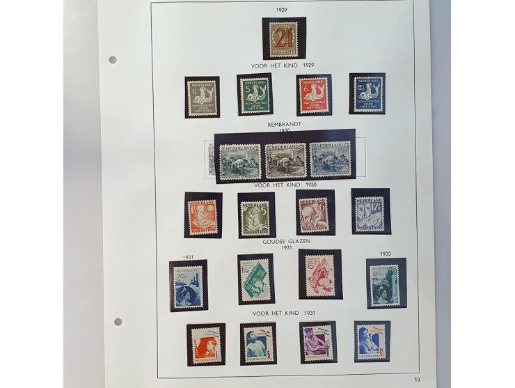 collectie 1852-1971 gestempeld, later */** met betere ex. (o.a. nr. 48), telegram etc. in Importa album 