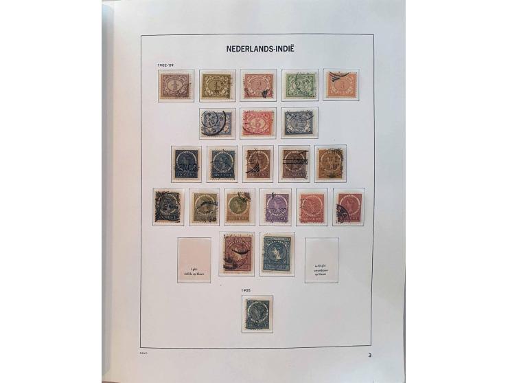 collectie Nederland 1852-2001 gestempeld en na 1891 ook veel  */**  waarbij betere ex.  Tevens collecties Nederlands-Indië, S