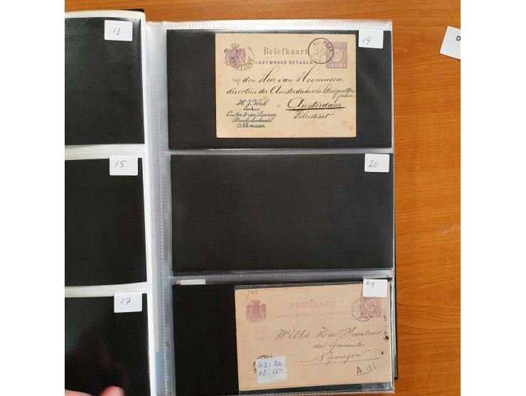 collectie postwaardestukken (ca. 90 briefkaarten) meest gebruikt in Davo album