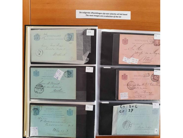 collectie postwaardestukken (ca. 90 briefkaarten) meest gebruikt in Davo album