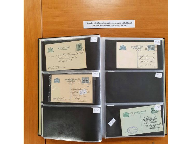collectie postwaardestukken (ca. 90 briefkaarten) meest gebruikt in Davo album