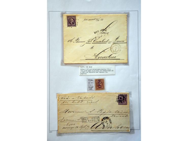 gebruikte gespecialiseerde collectie vanaf 1864 w.b. variëteiten, tandingen, stempels etc. met veel beter materiaal w.b. nrs.