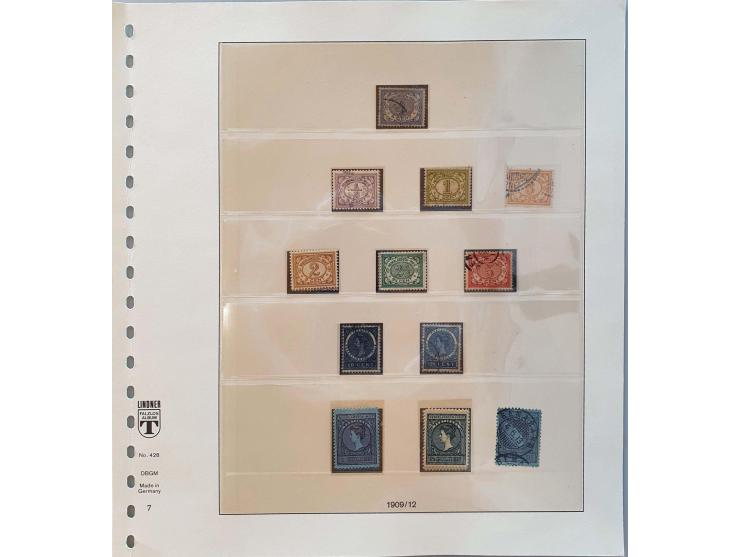 en Nieuw-Guinea collectie 1864-1962 zowel */** als gestempeld verzameld met betere ex. en series o.a. nr. 1*, emissie 1870, J