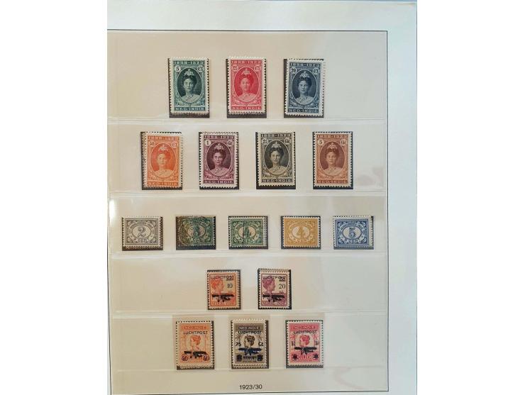 en Nieuw-Guinea collectie 1864-1962 zowel */** als gestempeld verzameld met betere ex. en series o.a. nr. 1*, emissie 1870, J